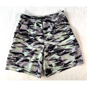 Lululemon Pace Breaker Shorts Mens‎ Medium Green Black Swirl Running Training